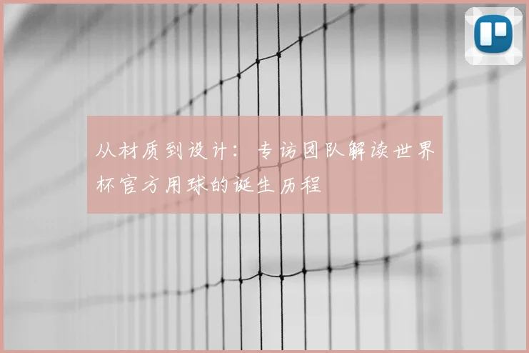 从材质到设计：专访团队解读世界杯官方用球的诞生历程